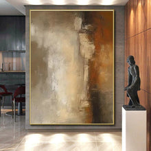 Load image into Gallery viewer, Muted Toned Abstract Layers Acrylic Art - Suited for Minimalist Bedroom &amp; Calming Waiting Room LargeART0599
