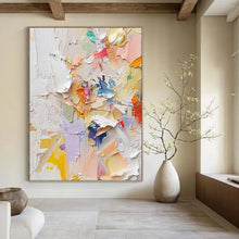 Load image into Gallery viewer, “Translucent Leaf Abstraction” Abstract Nature - Inspired Painting on Canvas, Elegant Decor DKH971
