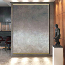 Load image into Gallery viewer, Gradient Gray Abstract Acrylic Art - Ideal for Serene Bedroom &amp; Minimalist Gallery LargeART0562
