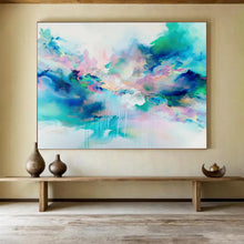 Load image into Gallery viewer, Dreamy Fluid Abstract Canvas Painting DKH486
