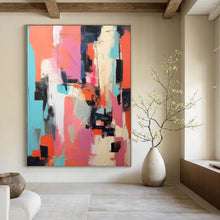 Load image into Gallery viewer, “Vibrant Color Block Abstraction” – Lively Abstract with Bold Color Combinations DTP127
