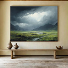 Load image into Gallery viewer, Dramatic Landscape Abstract Painting for Rustic Lodge &amp; Nature - Lover’s Study DKH170
