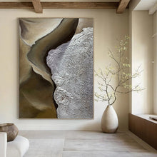 Load image into Gallery viewer, “Earth - Tone Textured Abstract” Abstract Painting on Canvas, Nature - Inspired Decor DKH987

