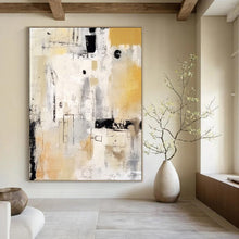 Load image into Gallery viewer, Neutral Geometric Abstract Acrylic Art, Perfect for Office &amp; Dining Area LargeART1035
