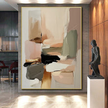 Load image into Gallery viewer, Large Soft Color Block Abstract - Great for Bohemian Bedroom &amp; Wellness Studio LargeART0736
