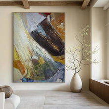 Load image into Gallery viewer, Textured Color - Blend Abstract Painting, Perfect for Eclectic Kitchen &amp; Creative Studio Nook LargeART1355
