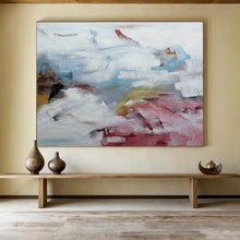 Load image into Gallery viewer, Soft - Hued Abstract Composition for Minimalist Bedroom &amp; Calm Meditation Space DKH163
