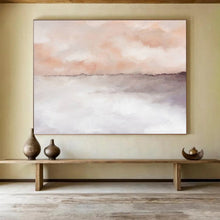 Load image into Gallery viewer, Blush - Toned Abstract Sea Painting On Canvas DKH418
