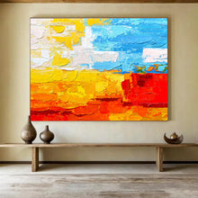 Load image into Gallery viewer, Color - Block Abstract Painting for Bright Living Room &amp; Creative Kids’ Space DKH270
