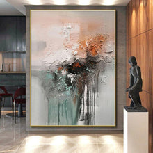 Load image into Gallery viewer, Textured Abstract Fusion Art for Modern Art Gallery &amp; Industrial - Chic Home LargeART0898
