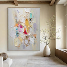 Load image into Gallery viewer, “Colorful Vertical Burst” Abstract Impasto Painting on Canvas, Dynamic Decor DKH973

