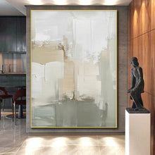 Load image into Gallery viewer, Large - Scale Neutral Tones Abstract Art for Bedroom &amp; Wellness Retreat LargeART0438
