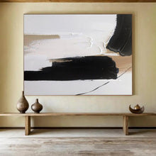 Load image into Gallery viewer, Minimalist Black &amp; White - Calm Living Room Art LargeART1563
