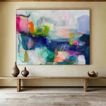 Load image into Gallery viewer, Vibrant Abstract Painting with Dynamic Lines DKH474
