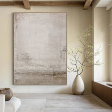Load image into Gallery viewer, Light Grey Subtle Abstract Acrylic Art, Great for Nursery &amp; Reading Corners LargeART0979
