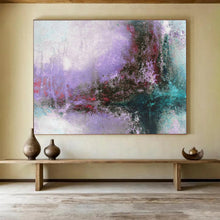 Load image into Gallery viewer, Purple - Toned Abstract Landscape Painting On Canvas DKH380
