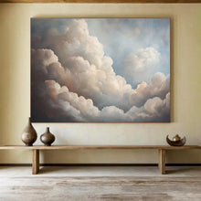 Load image into Gallery viewer, Realistic Cloudscape Abstract Painting for Bedroom Relax Zone &amp; Yoga Studio DKH182
