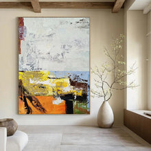 Load image into Gallery viewer, “Bold Color Blocks Abstract” - Fauvist - Inspired Abstract Acrylic, Ideal for Eclectic Home and Creative Studio DTP019
