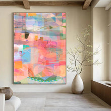 Load image into Gallery viewer, Colorful Geometric Abstract Painting, Ideal for Eclectic Home Office &amp; Creative Studio LargeART1862
