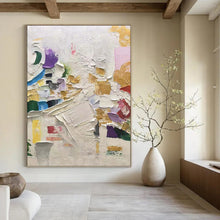 Load image into Gallery viewer, “Colorful Palette Knife Chaos” Abstract Painting on Canvas, Creative Studio Decor DKH1035
