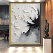 Load image into Gallery viewer, Large Detailed White Flower Art - Ideal for Feminine Boutique &amp; Classic Living Room LargeART0768
