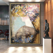 Load image into Gallery viewer, Large - Scale Floral Lady Silhouette Acrylic Art for Boudoir &amp; Garden Café LargeART0418
