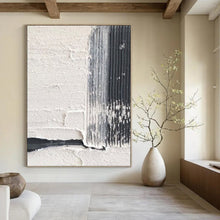 Load image into Gallery viewer, “Black &amp; White Textures” – Ribbed black, smooth white, contrasting textures DTP366
