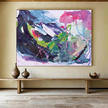 Load image into Gallery viewer, Vibrant Color - Splashed Abstract Abstract acrylic painting DLZ131
