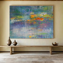 Load image into Gallery viewer, Rainbow - Hued Abstract Landscape Painting for Art - Loving Home &amp; Community Center DKH188
