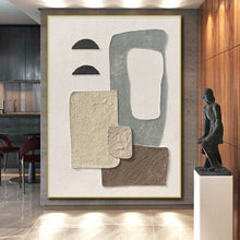 Load image into Gallery viewer, Neutral Textured Abstract Art – Perfect for Scandinavian - Style Nursery &amp; Calm Office Breakroom LargeART0679
