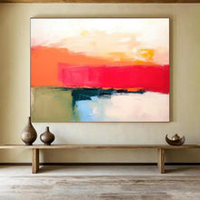 Load image into Gallery viewer, Bold Color Block Landscape Abstract acrylic painting DLZ056
