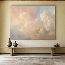 Load image into Gallery viewer, Fluffy Cloudscape Abstract Painting for Nursery &amp; Meditation Room DKH209
