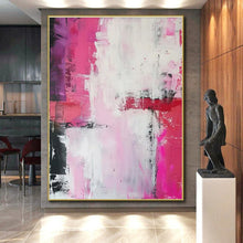 Load image into Gallery viewer, Pink - Purple Abstract Acrylic Art for Bedroom &amp; Girls&#39; Lounge LargeART0814
