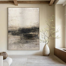 Load image into Gallery viewer, Textured Grey - Black Abstract Acrylic Art, Suited for Studio Lounge &amp; Bedroom Accent LargeART0986
