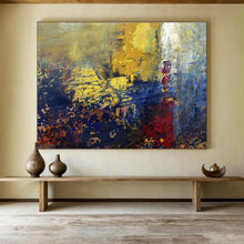 Load image into Gallery viewer, Impressionistic Abstract Painting on Canvas - “Golden Horizons” DKH722
