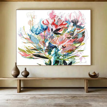 Load image into Gallery viewer, Colorful Floral Abstract Abstract acrylic painting DLZ138
