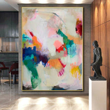 Load image into Gallery viewer, Colorful Abstract Chaos Acrylic Art - Perfect for Bohemian - style Studio &amp; Creative Kids’ Room LargeART0597
