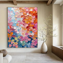 Load image into Gallery viewer, “Textured Flower Petals” - Impasto Floral Art on Canvas DKH1657
