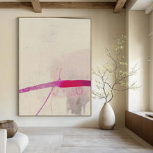 Load image into Gallery viewer, Subtle Pink Stroke Acrylic Art, Perfect for Bedroom &amp; Reading Nook LargeART1045
