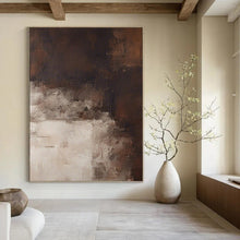 Load image into Gallery viewer, “Neutral Toned Abstract Landscape” - Minimalist Textured Art on Canvas DKH1469
