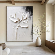 Load image into Gallery viewer, Black &amp; White Minimalist Abstract Art, Perfect for Zen Study &amp; Contemporary Bedroom LargeART2106
