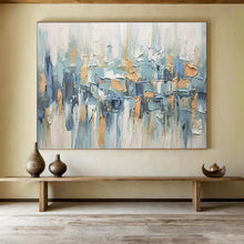 Load image into Gallery viewer, Abstract Cityscape Textured Painting on Canvas - “Urban Rhythm” DKH685

