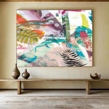 Load image into Gallery viewer, Vibrant Multicolor Abstract Nature Fusion Abstract acrylic painting DLZ118
