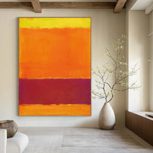 Load image into Gallery viewer, “Yellow, Orange and Purple Color - Field” - Rothko - Inspired Art on Canvas DKH1607

