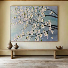 Load image into Gallery viewer, Cherry Blossom “Delicate Blooms” Painting on Canvas, Elegant Floral Art DKH887

