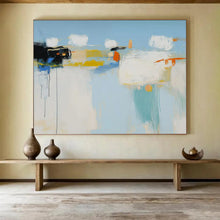 Load image into Gallery viewer, Hand - painted Substantial Colorful Abstract Minimalist Scene Acrylic Art for Modern Home Offices LargeART1757

