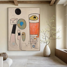 Load image into Gallery viewer, “Abstract Forms with Eyes” - Cubist - Inspired Abstract Acrylic DTP027
