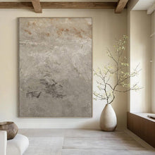 Load image into Gallery viewer, “Subtle Gray Textures” Abstract Minimalist Painting on Canvas, Understated Decor DKH960
