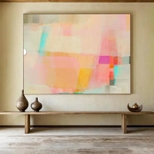 Load image into Gallery viewer, Soft Pastel Abstract - Dreamy Living Room or Bedroom Art LargeART1499
