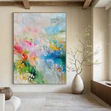 Load image into Gallery viewer, Dreamy Floral Abstract Canvas Painting, Great for Bohemian Nursery &amp; Garden - Themed Lounge LargeART1180
